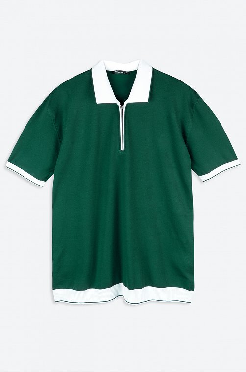 Мужская футболка-поло из вязаного трикотажа Happyfox