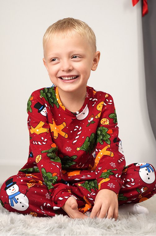 Детская новогодняя пижама Happyfox