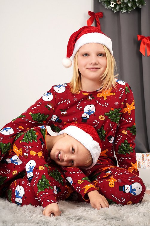 Детская новогодняя пижама Happyfox