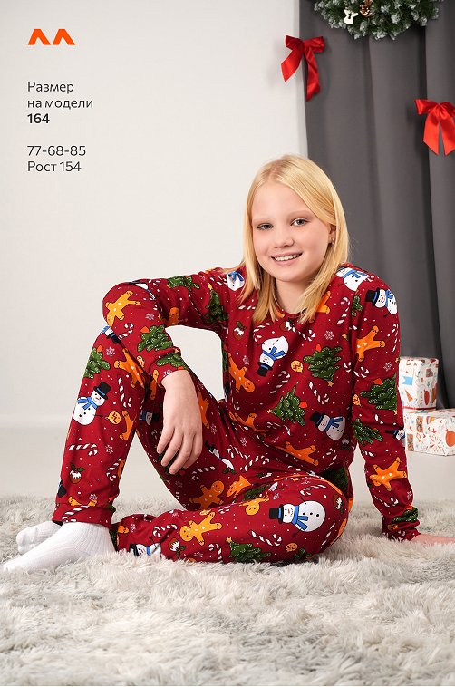 Детская новогодняя пижама Happyfox
