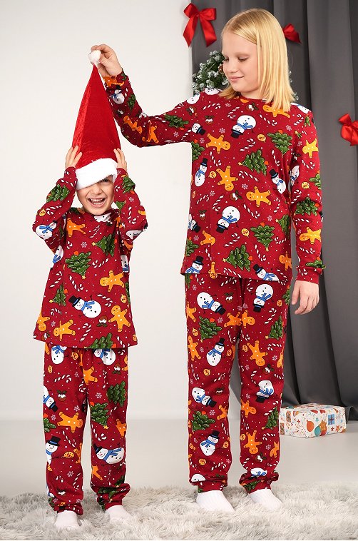 Детская новогодняя пижама Happyfox