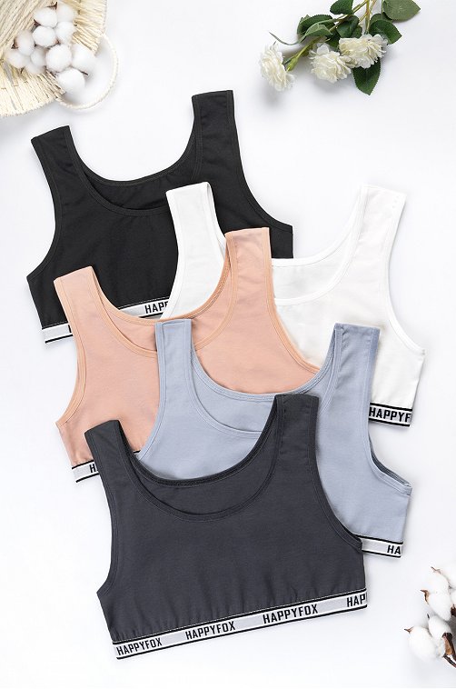 Майка-топ для девочки 5шт Happyfox