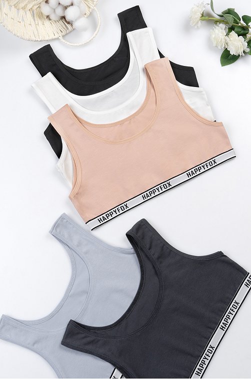 Майка-топ для девочки 5шт Happyfox