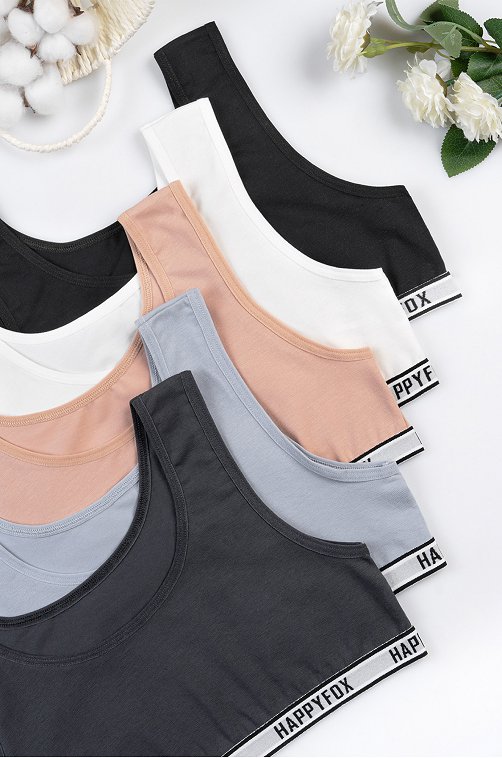 Майка-топ для девочки 5шт Happyfox