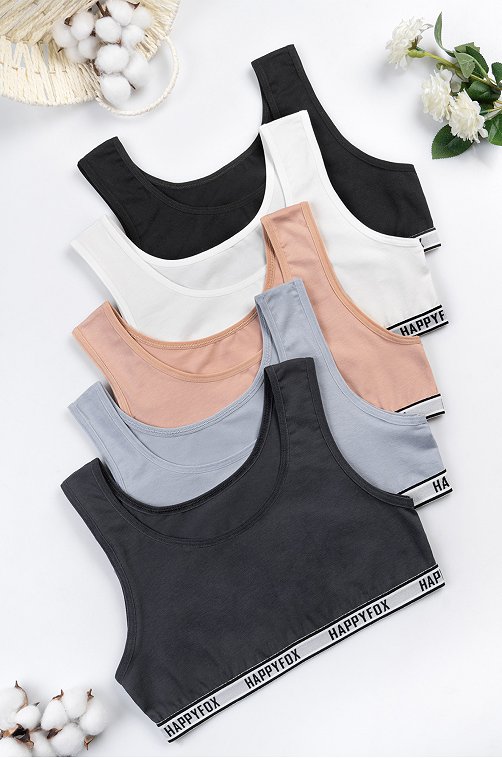 Майка-топ для девочки 5шт Happyfox