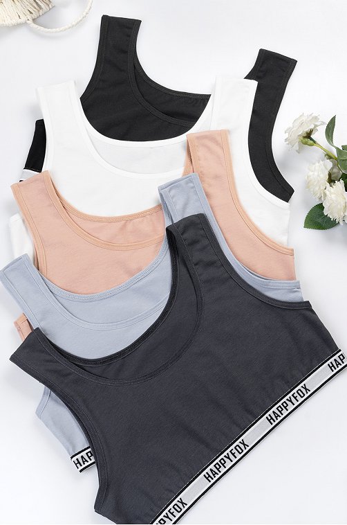 Майка-топ для девочки 5шт Happyfox