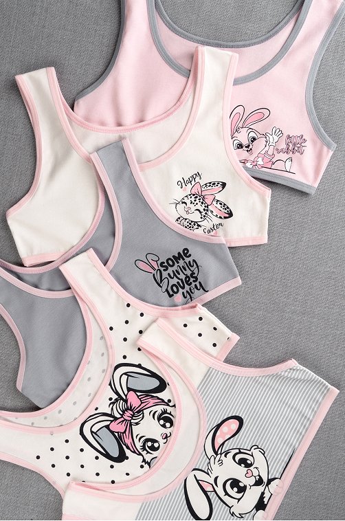 Майка-топ для девочки 5шт. Happyfox