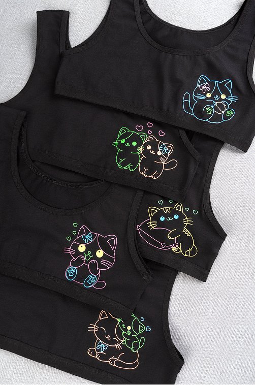 Майка-топ для девочки 5шт. Happyfox