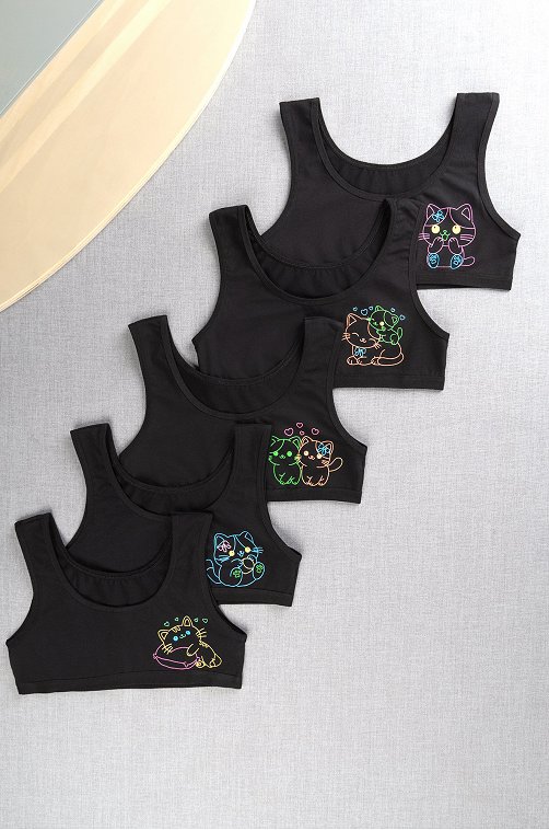 Майка-топ для девочки 5шт. Happyfox