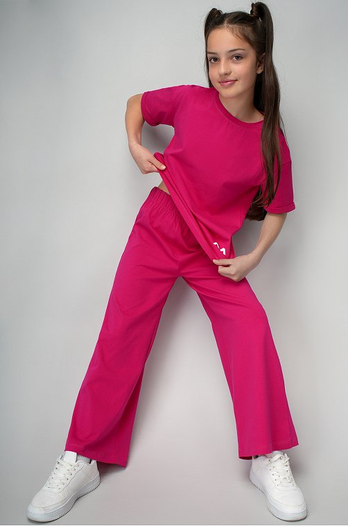 Костюм для девочки с брюками палаццо Happyfox