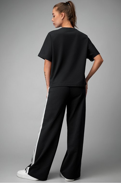 Женский костюм оверсайз из футера двухнитки Happyfox