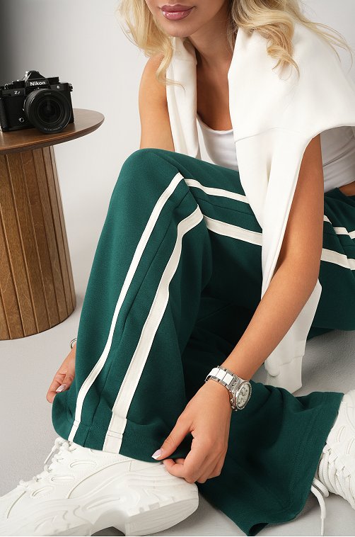 Женские брюки из футера двухнитки Happyfox