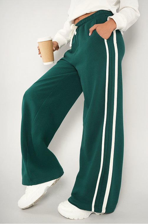 Женские брюки из футера двухнитки Happyfox