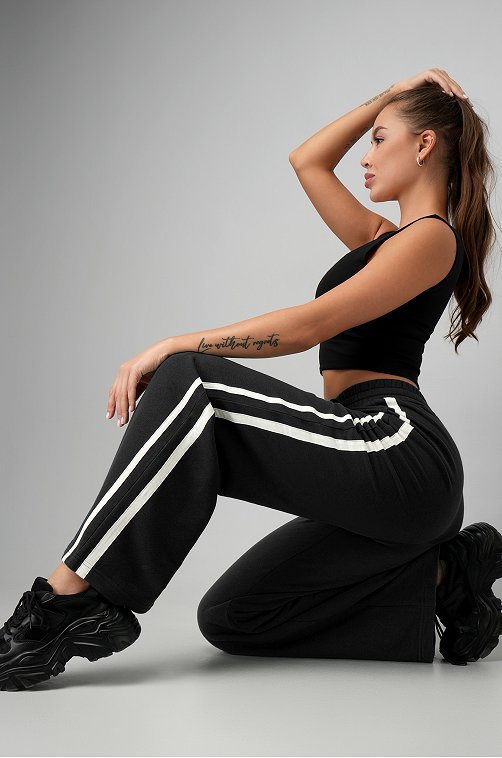 Женские брюки из футера двухнитки Happyfox