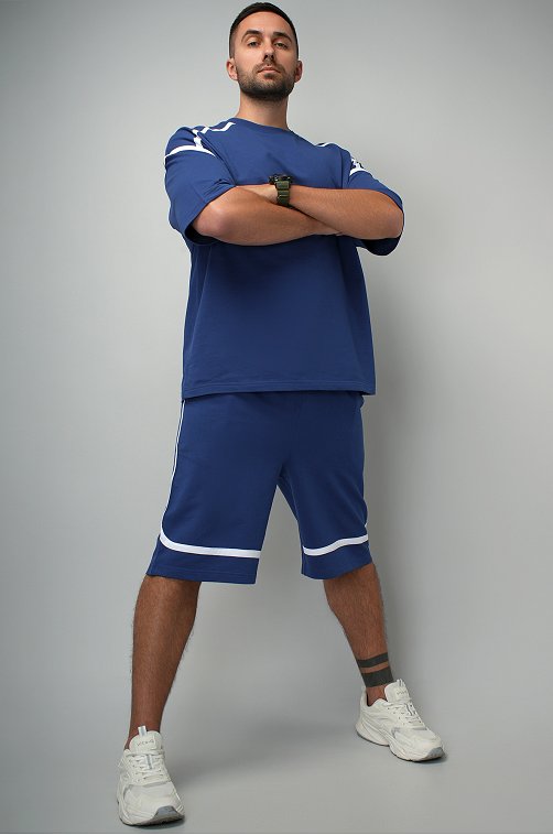 Мужской костюм оверсайз из футера двухнитки Happyfox