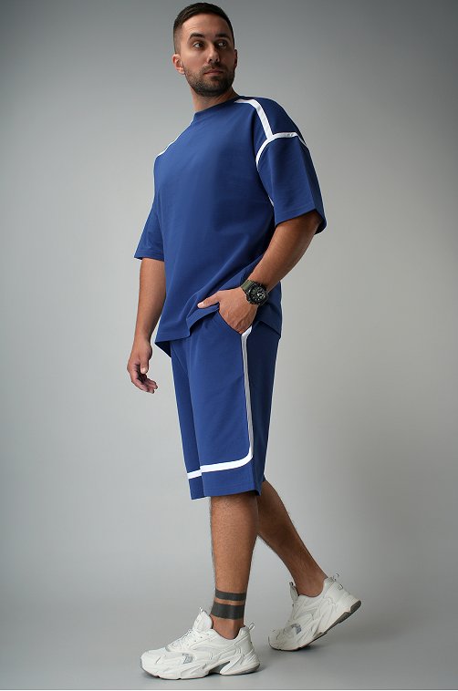 Мужской костюм оверсайз из футера двухнитки Happyfox