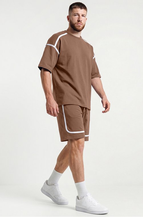 Мужской костюм оверсайз из футера двухнитки Happyfox