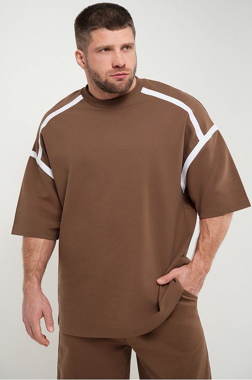 Мужской костюм оверсайз из футера двухнитки Happyfox