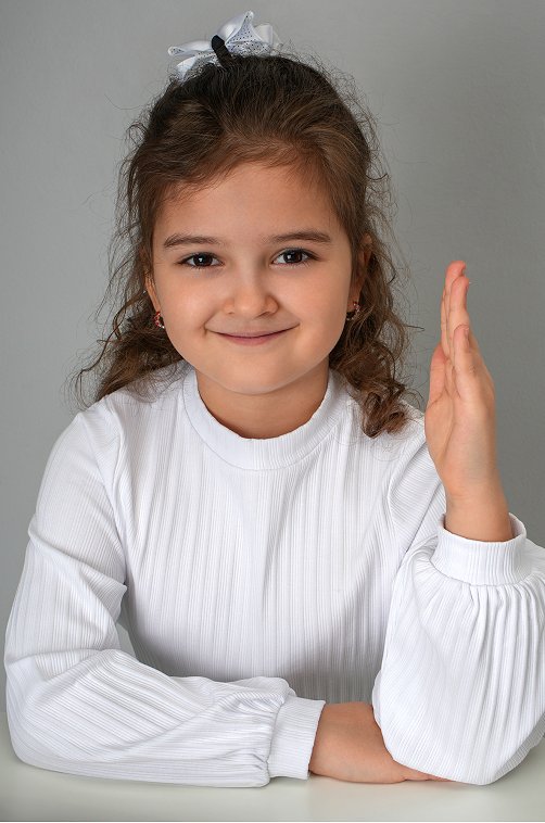 Блузка для девочки с длинным рукавом Happyfox