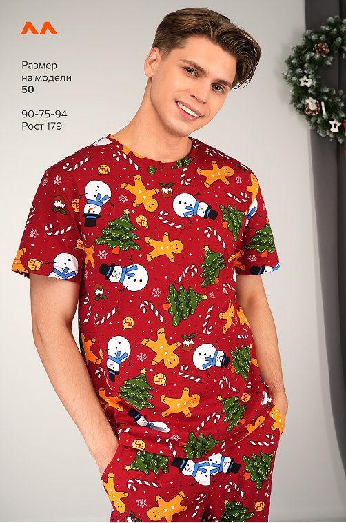Мужская новогодняя пижама Happyfox