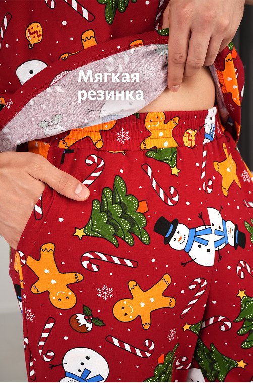 Мужская новогодняя пижама Happyfox