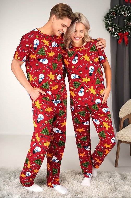 Мужская новогодняя пижама Happyfox