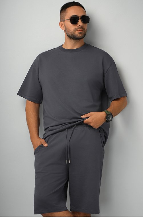 Мужской костюм оверсайз из футера двухнитки Happyfox