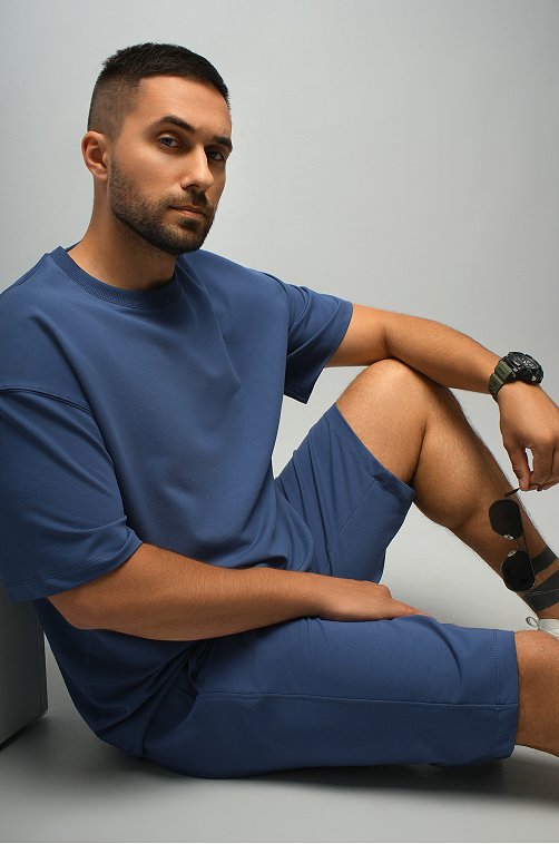 Мужской костюм оверсайз из футера двухнитки Happyfox