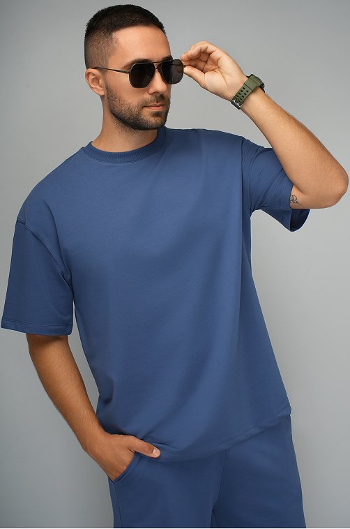 Мужской костюм оверсайз из футера двухнитки Happyfox