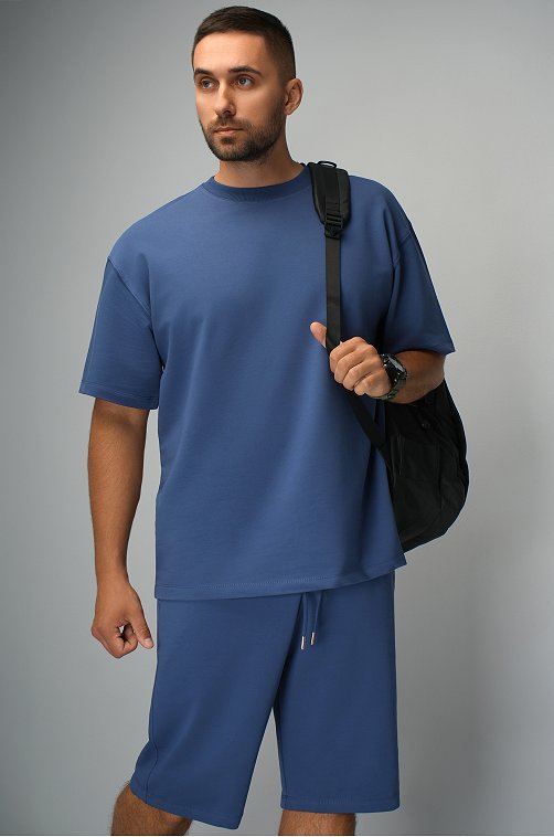 Мужской костюм оверсайз из футера двухнитки Happyfox