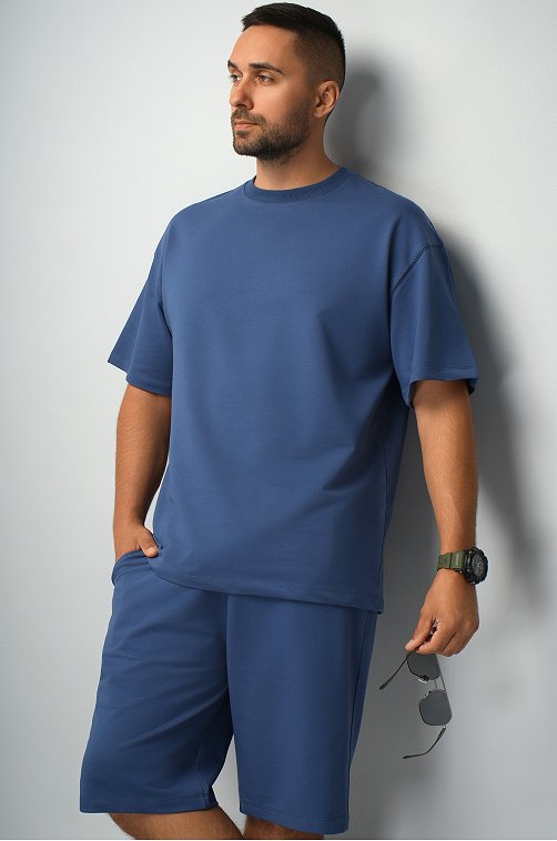 Мужской костюм оверсайз из футера двухнитки Happyfox