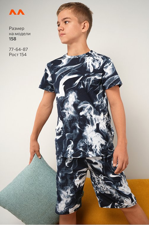 Хлопковый костюм для мальчика Happyfox