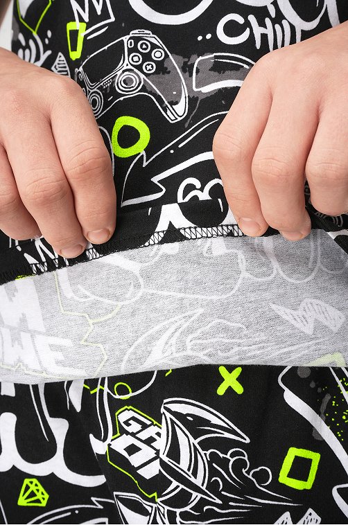 Хлопковый костюм для мальчика Happyfox