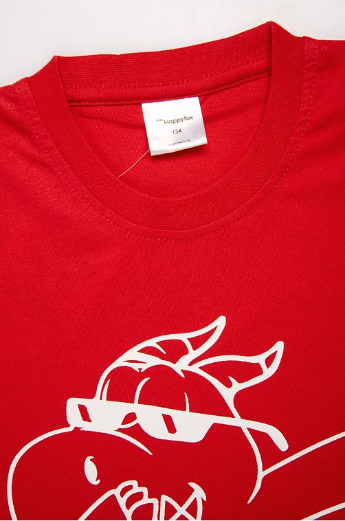 Детская хлопковая футболка Happyfox