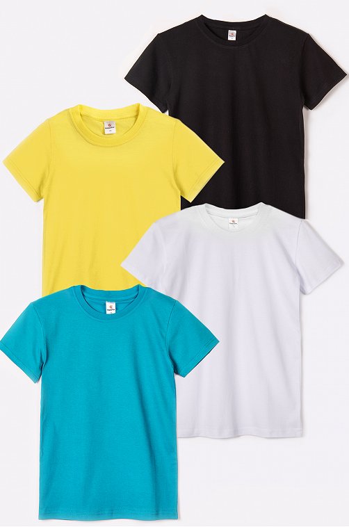 4 хлопковых детских футболки Happy Fox
