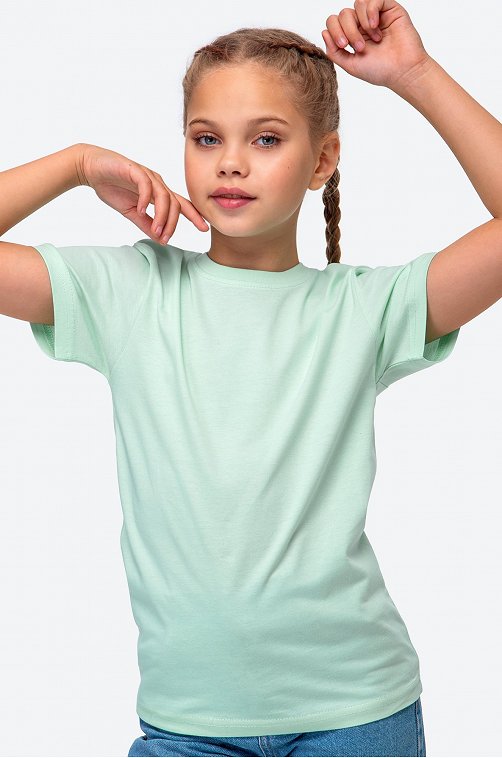 Детская однотонная футболка Happy Fox
