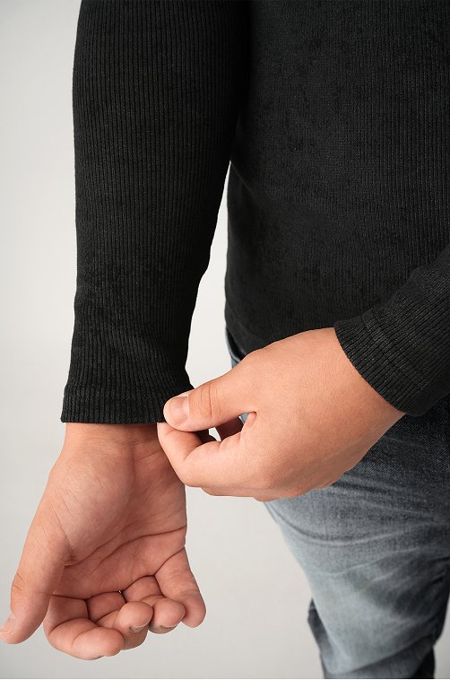 Детская базовая водолазка в рубчик Happyfox