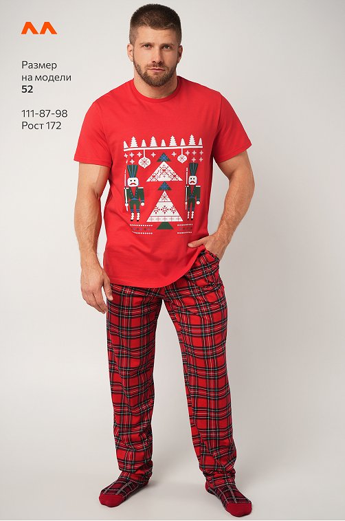 Мужская новогодняя пижама Happyfox
