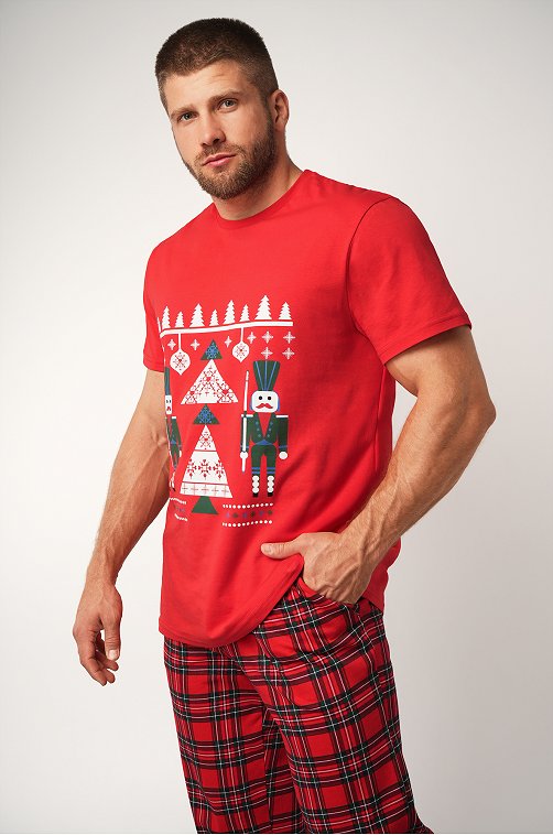 Мужская новогодняя пижама Happyfox