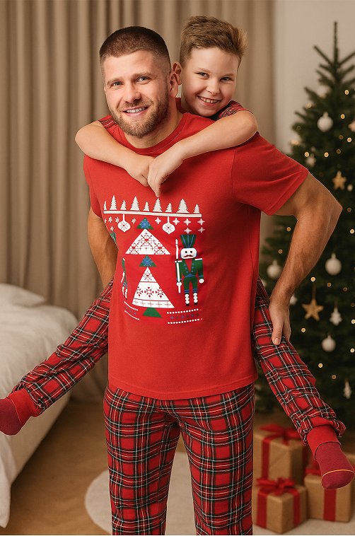 Мужская новогодняя пижама Happyfox
