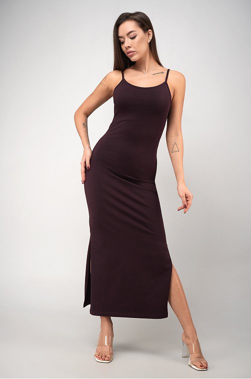 Женское платье-сарафан с разрезами Happyfox