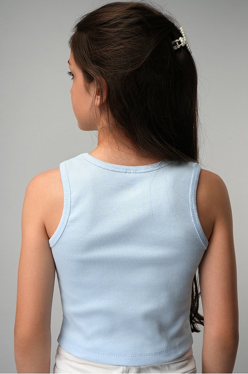 Майка-топ в рубчик для девочки Happyfox