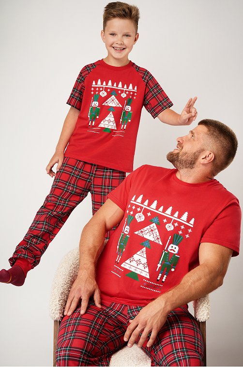 Новогодняя пижама для мальчика Happyfox