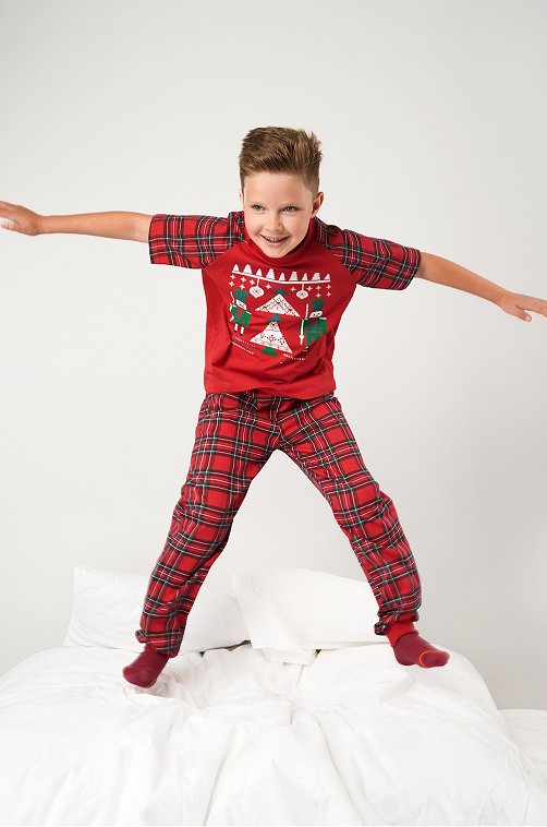 Новогодняя пижама для мальчика Happyfox