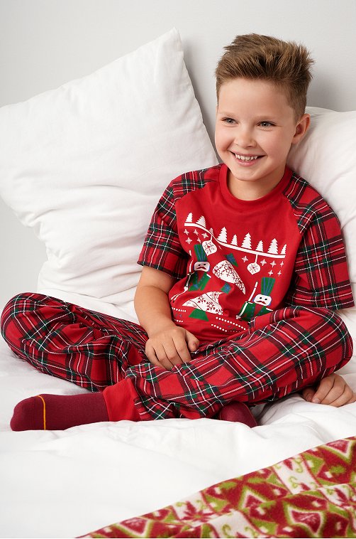 Новогодняя пижама для мальчика Happyfox