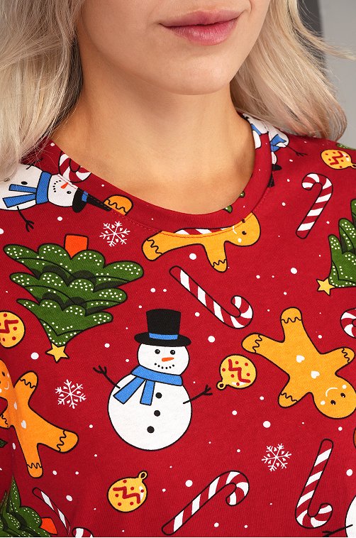 Женская новогодняя пижама Happyfox