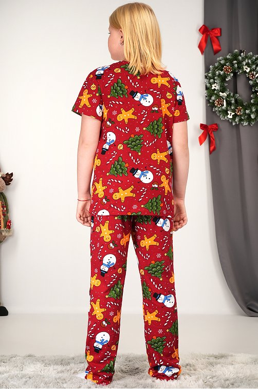 Детская новогодняя пижама Happyfox