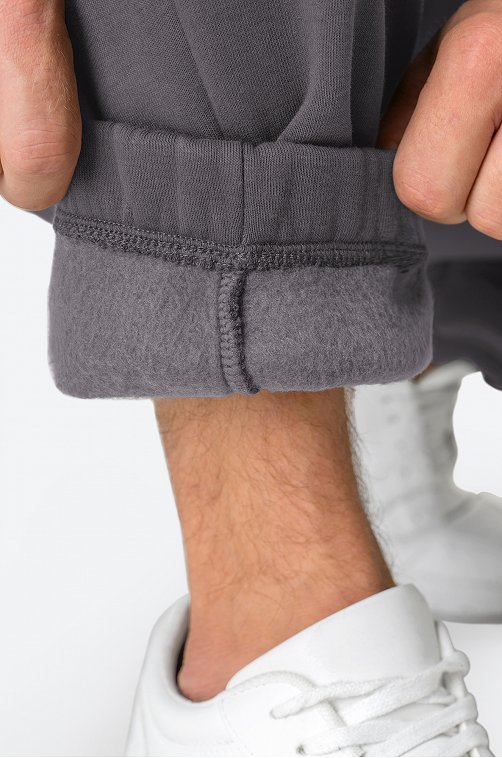 Мужские брюки из футера с начесом Happy Fox