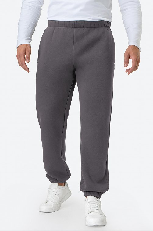 Мужские брюки из футера с начесом Happy Fox