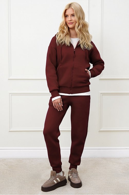 Женский костюм из футера с начесом Happyfox